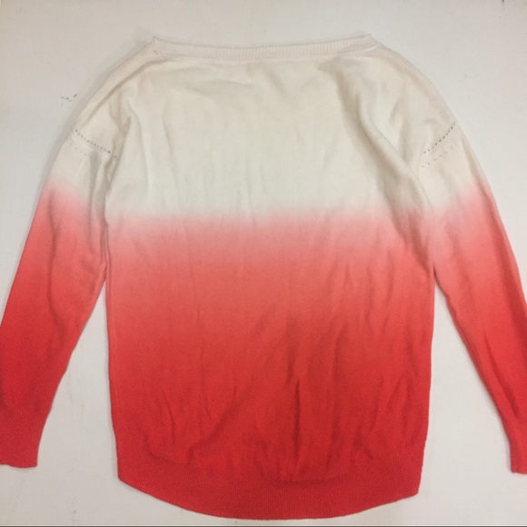 Coral Tie Dye Oversized 100%Cotton Sweater - Picture 2 of 4